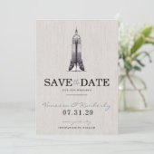 New York City Brides Save the Date (Stehend Vorderseite)