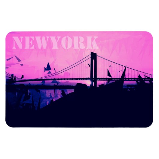 New York City Bridge Magnet (Horizontal)