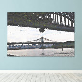 New York City Bridges Leinwanddruck (Insitu (Holzboden))