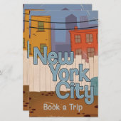 New York City Briefpapier (Vorne/Hinten)