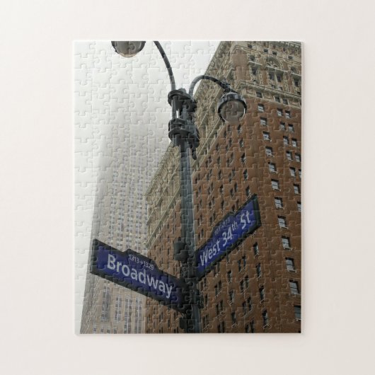 New York City - Broadway und 34. - 11x14 - 252 Stk Puzzle (Vertikal)