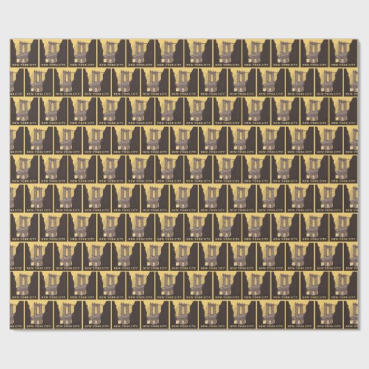 New York City | Brooklyn Bridge Geschenkpapier (Flach)