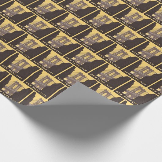 New York City | Brooklyn Bridge Geschenkpapier (Ecke)