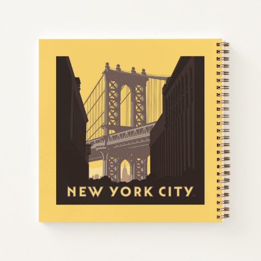 New York City | Brooklyn Bridge Notizblock (Rückseite)