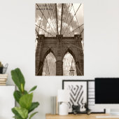 New York City Brooklyn Bridge Poster (Heimbüro)