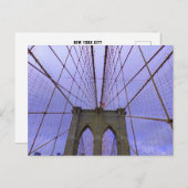 New York City - Brooklyn Bridge Postkarte (Vorne/Hinten)