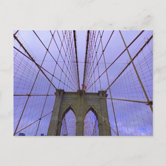 New York City - Brooklyn Bridge Postkarte (Vorderseite)
