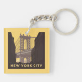 New York City | Brooklyn Bridge Schlüsselanhänger (Rückseite)