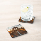 New York City Brooklyn Bridge Sunrise Getränkeuntersetzer (Rechte Seite)