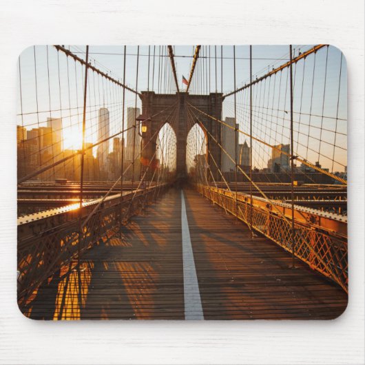 New York City Brooklyn Bridge Sunrise Mousepad (Vorne)