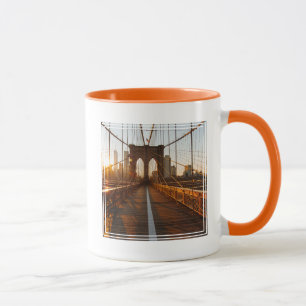New York City Brooklyn Bridge Sunrise Tasse