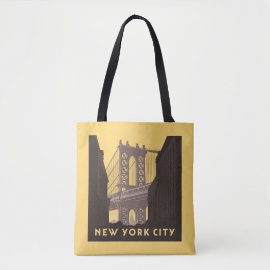 New York City | Brooklyn Bridge Tasche (Vorderseite)