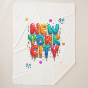 New York City Bubble Letters Sherpadecke