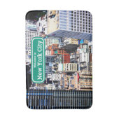 New York City bunt modern Badematte (Vorderseite Vertikal)