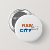 New York City Button (Vorne & Hinten)