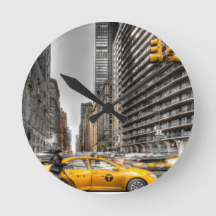 New York City cabs, Central Park Runde Wanduhr