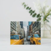 New York City Cabs - Postkarte (Stehend Vorderseite)
