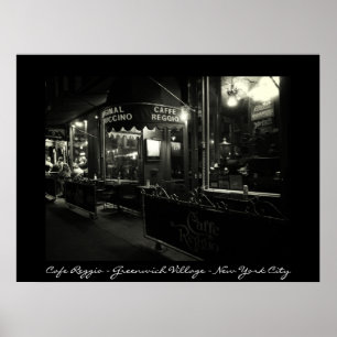 New York City - Café Reggio - Greenwich Village Poster