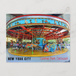 New York City - Central Park Carousel Postkarte