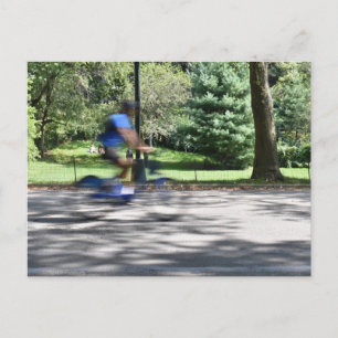 New York City Central Park Cyclist Fotografy NYC Postkarte