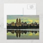 New York City Central Park Skyline Postkarte (Vorne/Hinten)
