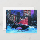 New York City - Central Park Winter Postkarte (Vorne/Hinten)
