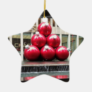 New York City Christmas Balls Rockefeller Center Keramik Ornament