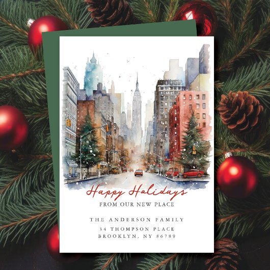 New York City Christmas New Address Ankündigung