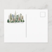 New York City Christmas New Address Ankündigungspostkarte (Rückseite)