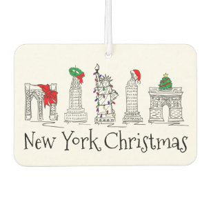 New York City Christmas NYC Holiday Sehenswürdigke Autolufterfrischer