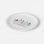 New York City Christmas NYC Sehenswürdigkeiten Hol Pappteller (Schrägansicht)