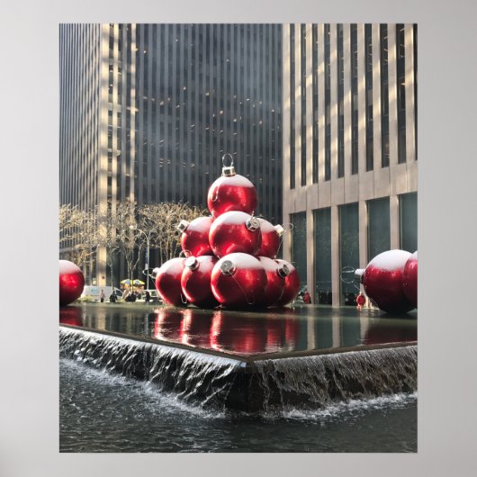 New York City Christmas Rockefeller Center NYC Poster (Vorne)