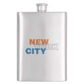 New York City Classic Flask Flachmann (Vorderseite)