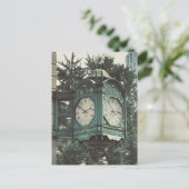 New York City Clock | Urban Souvenir Postkarte (Stehend Vorderseite)
