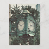 New York City Clock | Urban Souvenir Postkarte (Vorderseite)