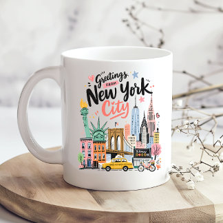 New York City Coffee NYC Skyline Kaffeetasse