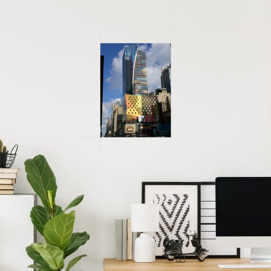 New York City Colorful Architecture Poster (Heimbüro)