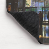 New York City Columbus Circle Shoppers Sunlight Mousepad (Ecke)