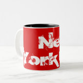 New York City - Coole rot-weiße Tasse (Vorderseite Links)