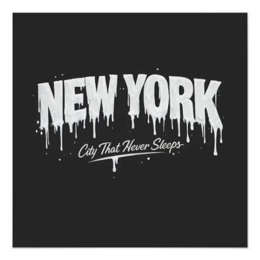 New York City, das niemals schläft Poster (Vorderseite)