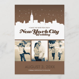 New York City, das Save the Date Wedding ist