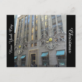 New York City Decorated for Christmas Postcard Feiertagspostkarte