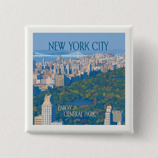 New York City | Der Central Park Button (Vorderseite)