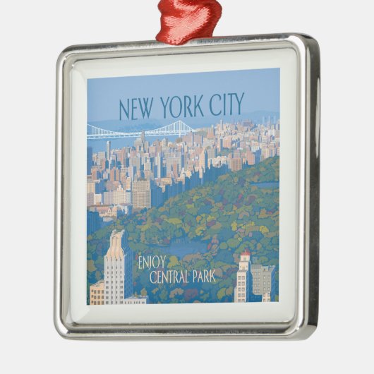 New York City | Der Central Park Ornament Aus Metall (Links)