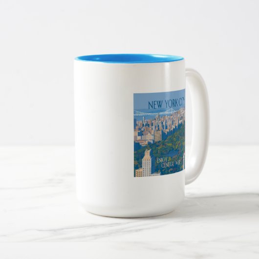 New York City | Der Central Park Zweifarbige Tasse (VorderseiteRechts)