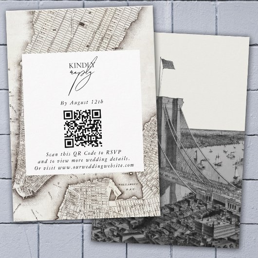 New York City Destination NYC Wedding Begleitkarte