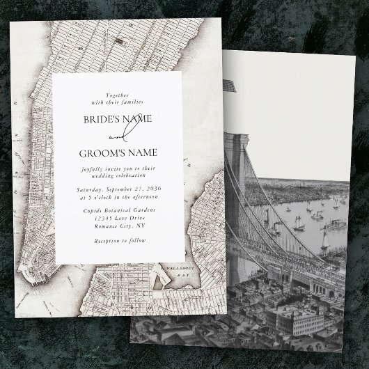 New York City Destination NYC Wedding Einladung