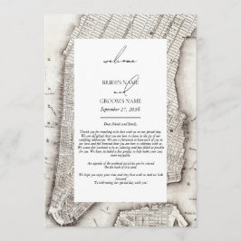 New York City Destination NYC Wedding Itinerary Programm