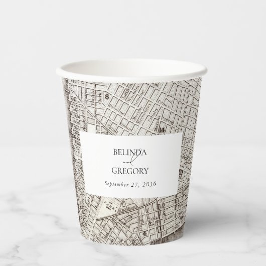 New York City Destination NYC Wedding Pappbecher (Vorderseite)