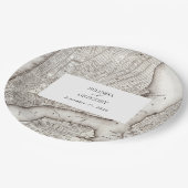 New York City Destination NYC Wedding Pappteller (Schrägansicht)